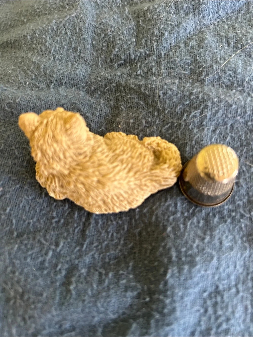 Small Tan Kitten Figurine for Small Pets Decor